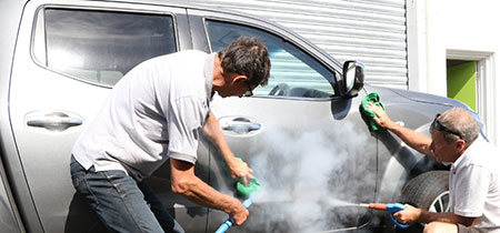 steam cleaning car 1