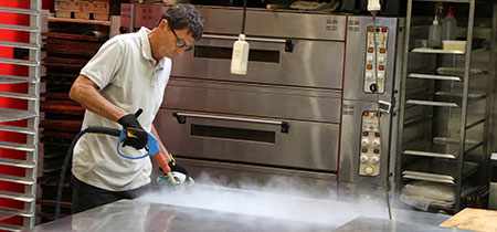 Food preparation steam cleaning 1