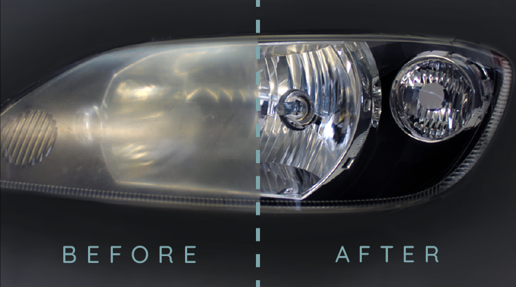 Headlight Before and After